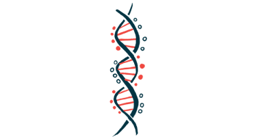 An illustration of stretch of DNA.