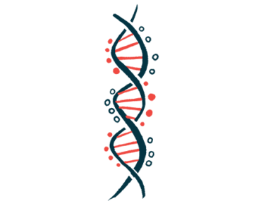 An illustration of stretch of DNA.