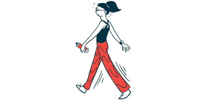 New York City Marathon/hypoparathyroidismnews.com/woman walking illustration