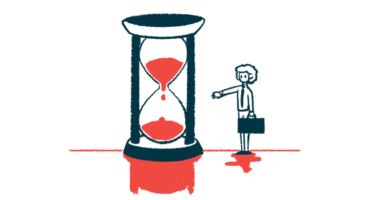 An illustration of an hourglass suggests time passing.