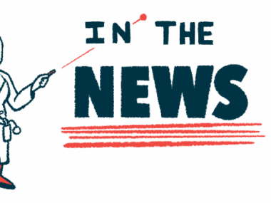 A physician uses a laser pointer to highlight the words 