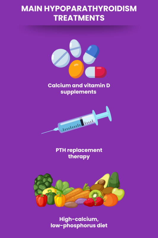 Main hypoparathyroidism treatments