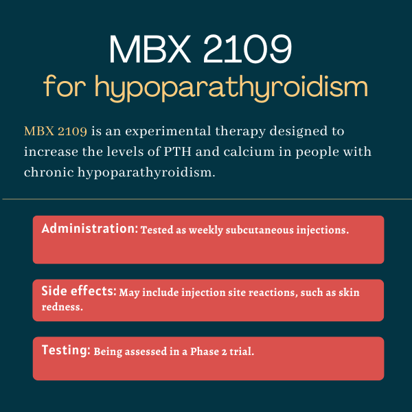 MBX 2109 for hypoparathyroidism